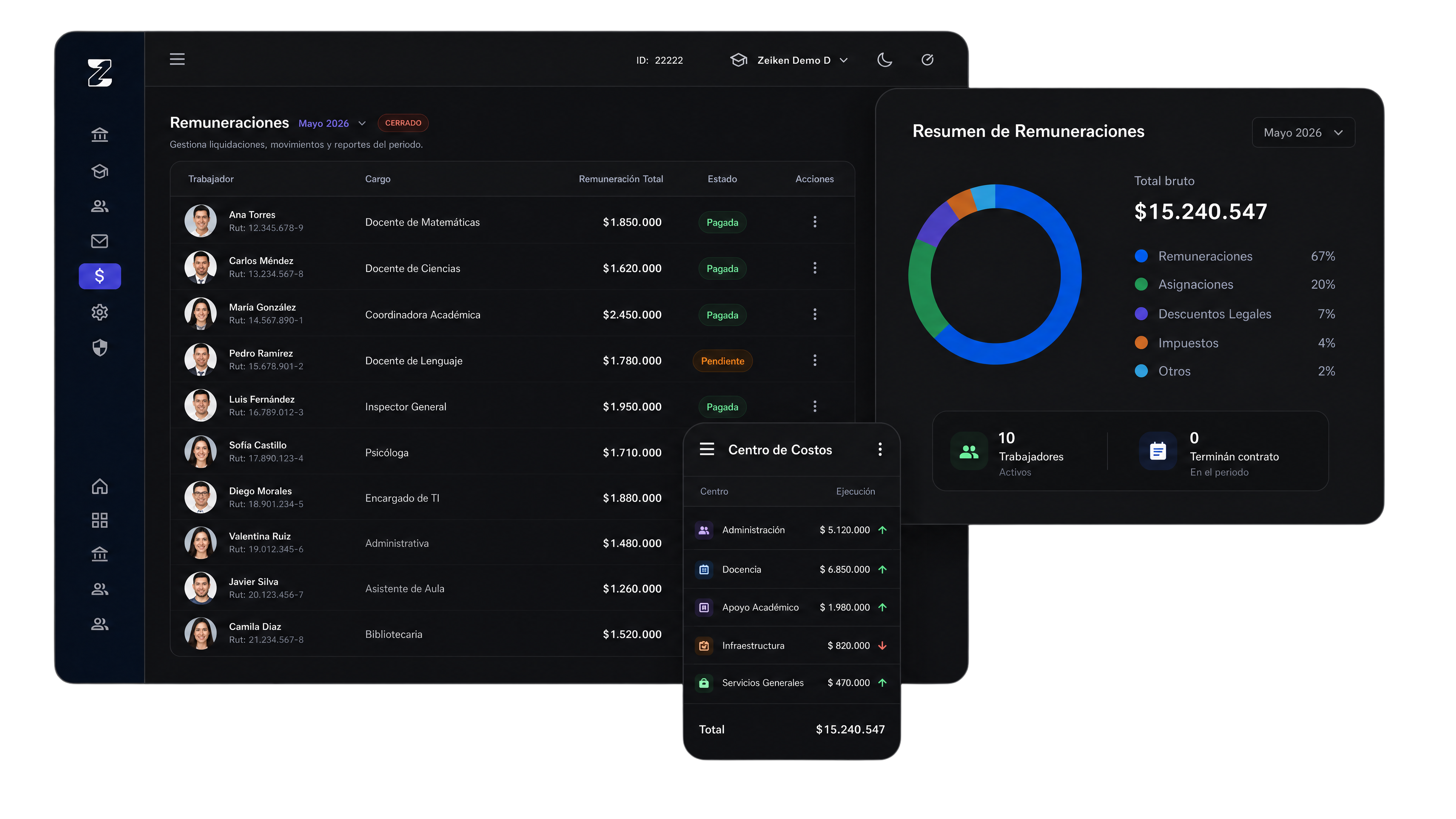 Zeiken ERP en laptop y móvil — automatización de procesos administrativos