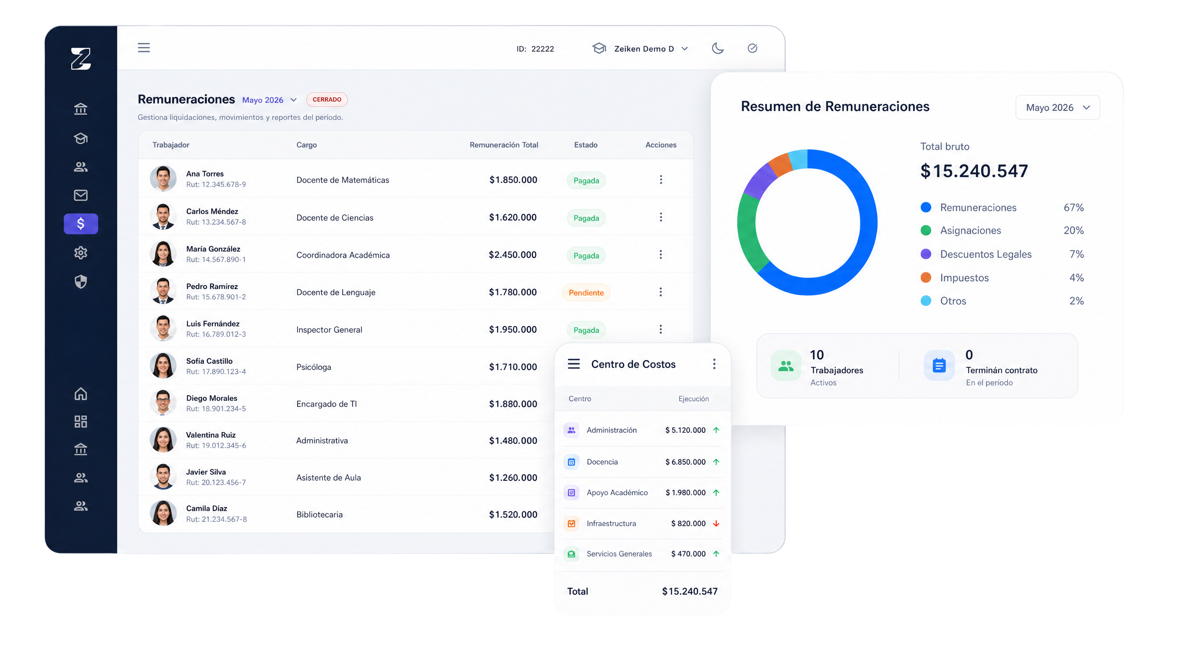 Zeiken ERP en laptop y móvil — automatización de procesos administrativos